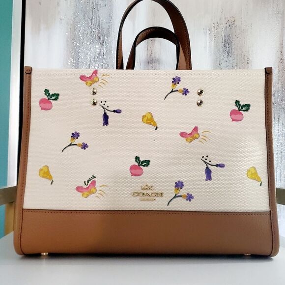 Coach Garden/Veggie Print Dempsey Carryall - Picture 5 of 12